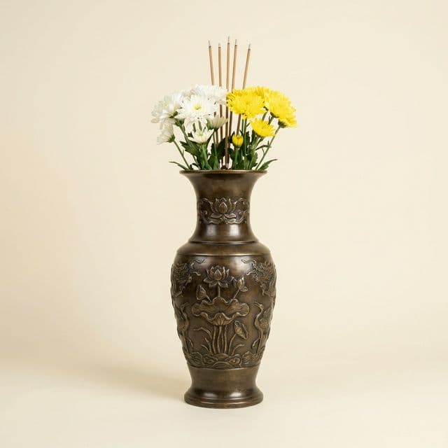 Lọ hoa đồng nguyên chất